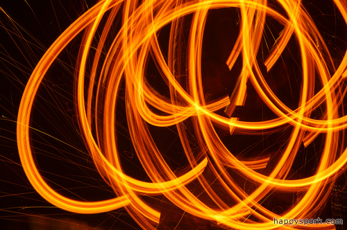 Steel Wool Fire Poi