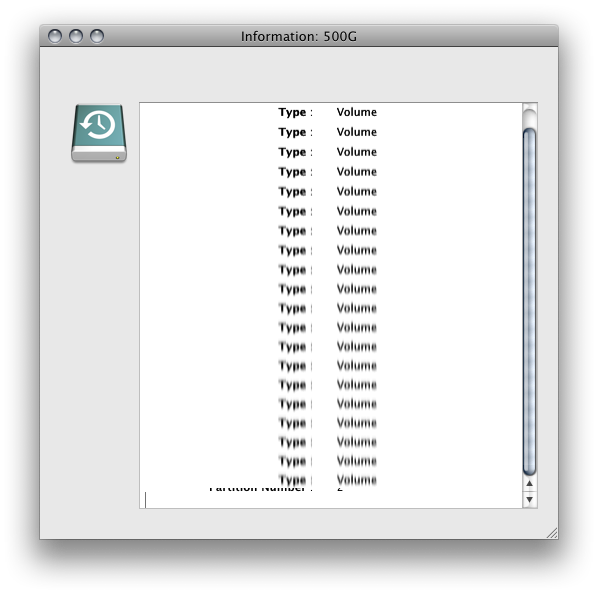Disk Utility window