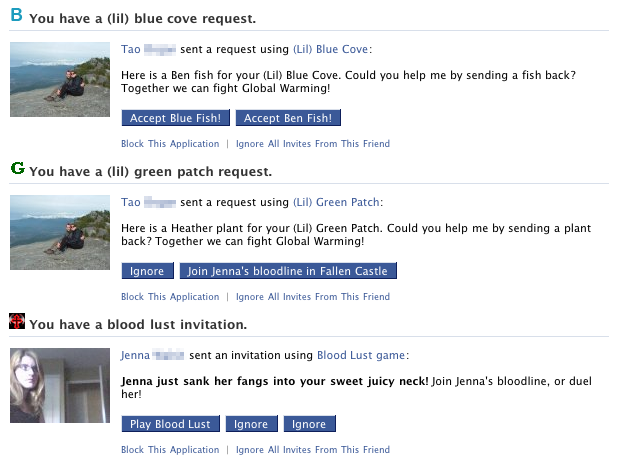 Facebook requests